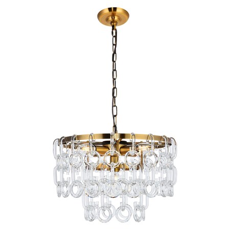Urban Classic Eden 5 Light in Light Antique Brass Pendant